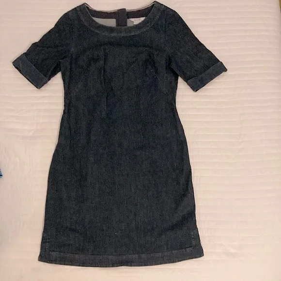 white christmas dresses Rhea Trim Insert Denim Top-Light Vintage main image 1